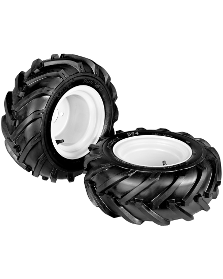 Coppia ruote Tractor in gomma 16x6.50-8 [Dischi fissi] - COD. 912712