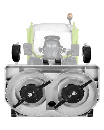 Piatto tosaerba 155 cm con raccolta e Kit mulching, regolazione altezza di taglio idraulica con pulsante elettrico, posizione di manutenzione a comando idraulico - COD.9M5211