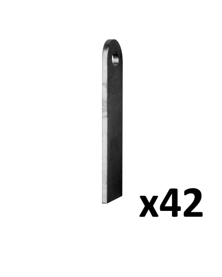 Kit lame scarificatore per trinciatutto 130 cm - COD.9G6711