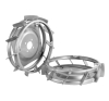 Wide steel wheels Ø 40 x 10 cm (pair)