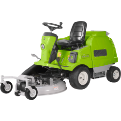 Outfront mowers with collection