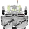 Plato cortacésped 132 cm con recogida y kit mulching