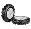 Paire roues pneumatiques "Tractor" 4.00-10 [jantes réglables] - REF. 902412